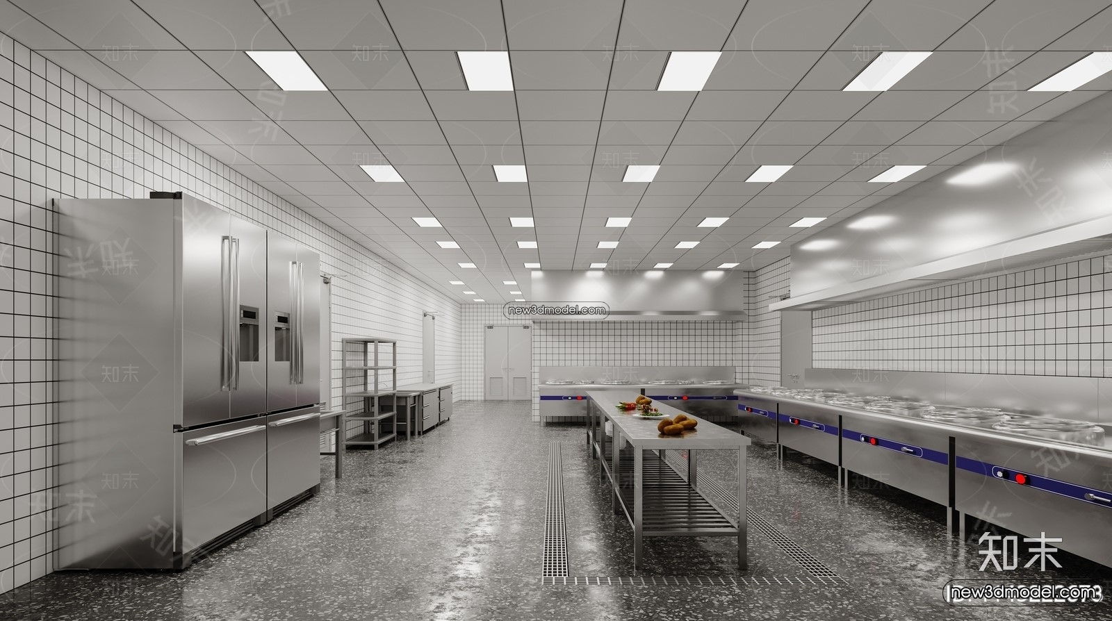 Restaurant Kitchen 3D Models – 3D Scene – 026 – CORONA - thumbnail 2