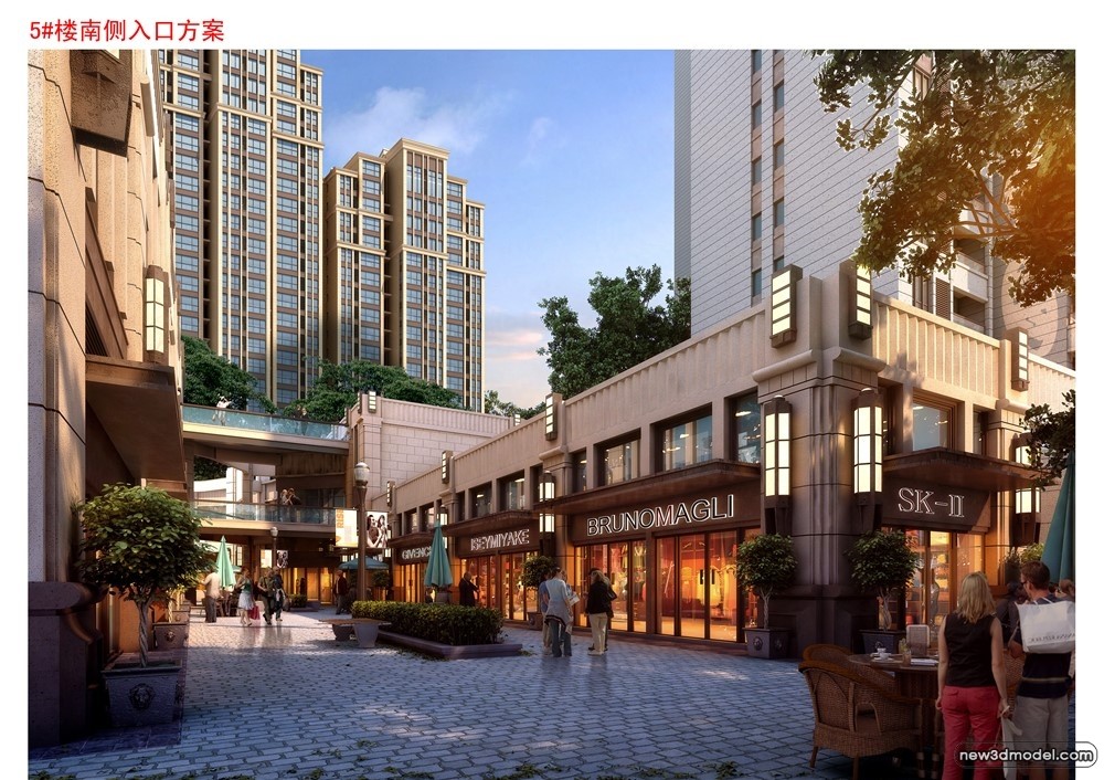 3D Models of Commercial Building – Exterior 3D Scenes – 468 – VRAY - thumbnail 5