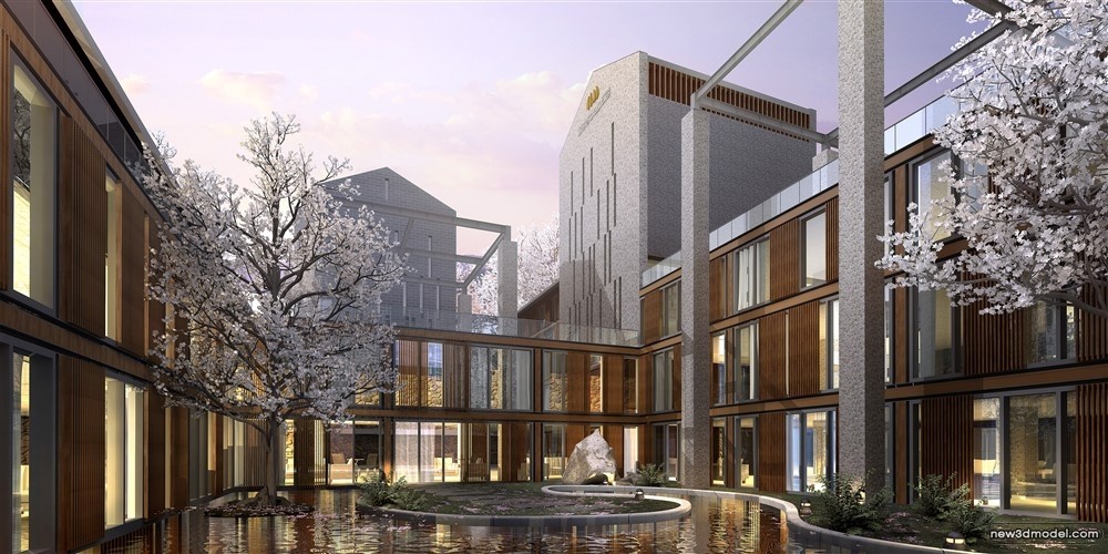 3D Models of Commercial Building – Exterior 3D Scenes – 471 – VRAY - thumbnail 4