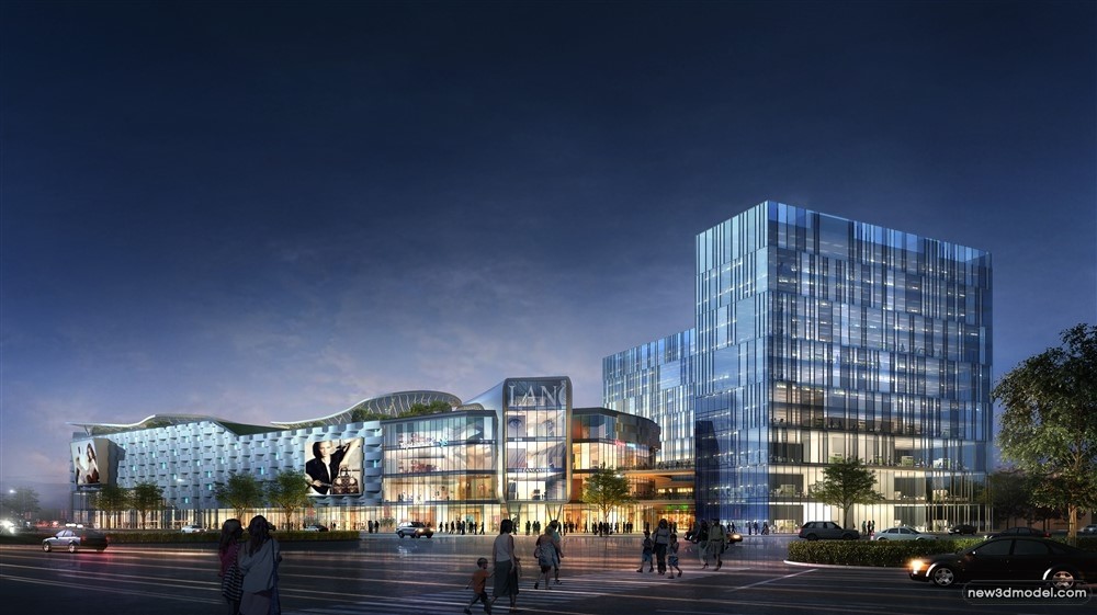 3D Models of Commercial Building – Exterior 3D Scenes – 472 – VRAY - thumbnail 2