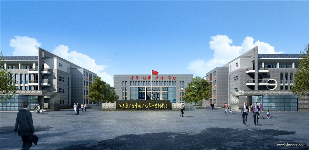 3D Models of Commercial Building – Exterior 3D Scenes – 628 – VRAY - thumbnail 5