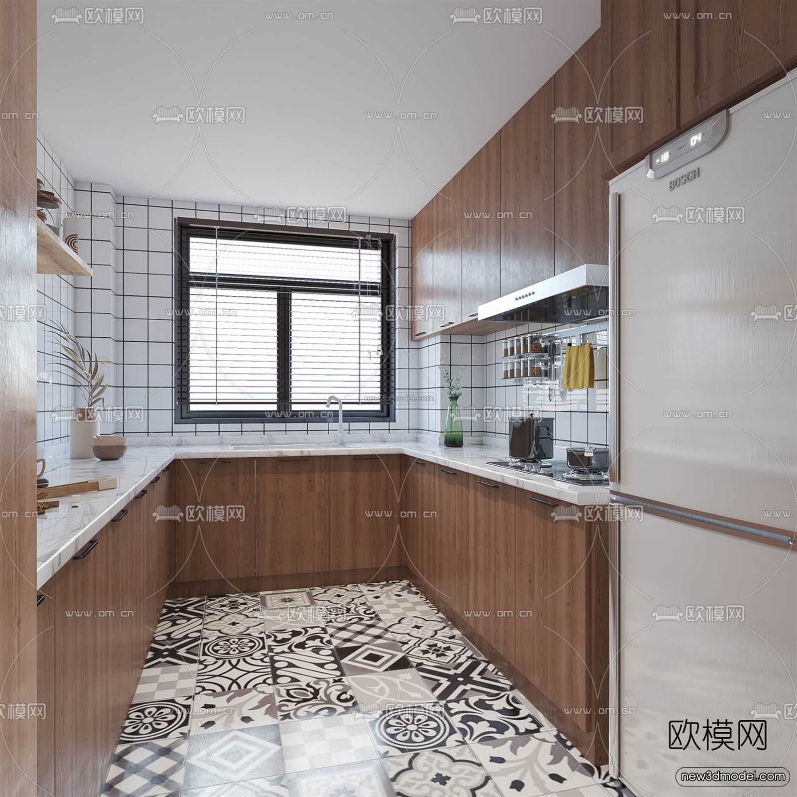 Morandi Style Interior 3D Blocks – Living Room 3D Scene – 015 – VRAY - thumbnail 5