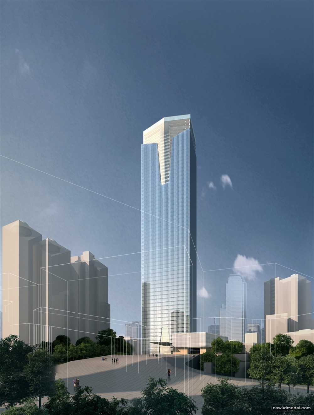 3D Models of Commercial Building – Exterior 3D Scenes – 630 – VRAY - thumbnail 5