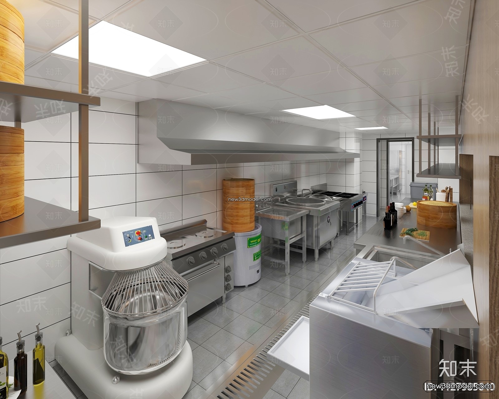 Restaurant Kitchen 3D Models – 3D Scene – 071 – VRAY - thumbnail 2