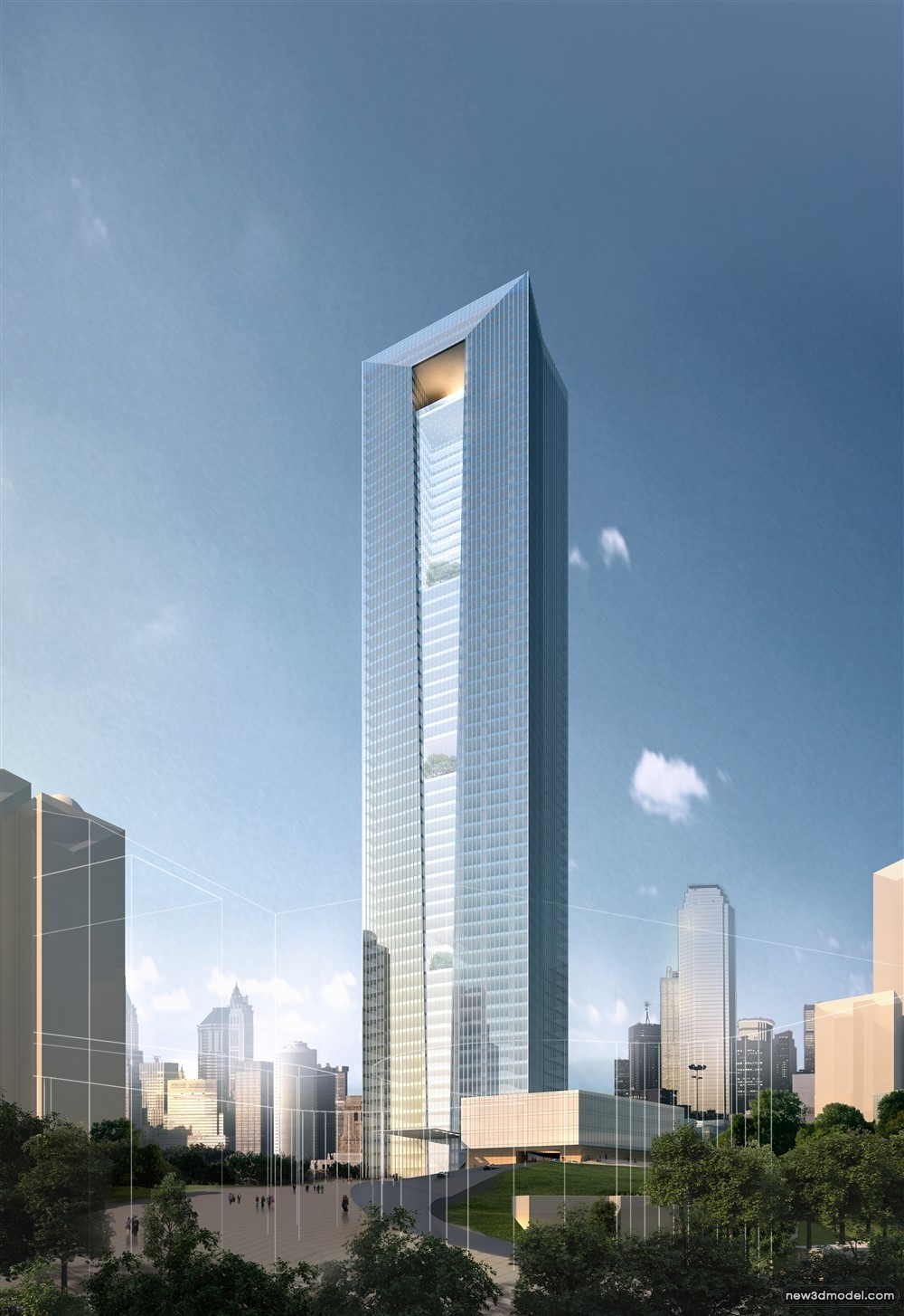 3D Models of Commercial Building – Exterior 3D Scenes – 630 – VRAY - thumbnail 2