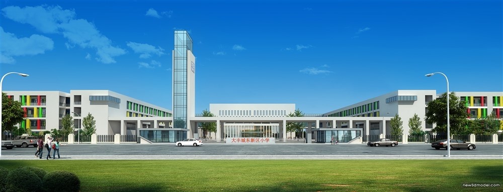 3D Models of Commercial Building – Exterior 3D Scenes – 474 – VRAY - thumbnail 3