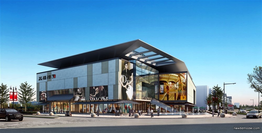 3D Models of Commercial Building – Exterior 3D Scenes – 478 – VRAY - thumbnail 5