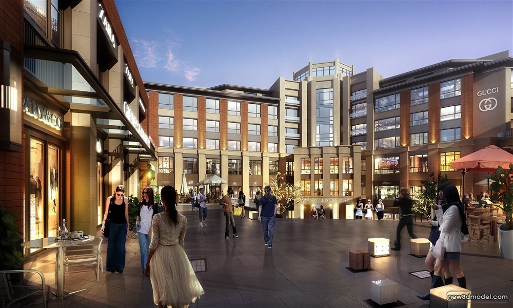 3D Models of Commercial Building – Exterior 3D Scenes – 898 – VRAY - thumbnail 2