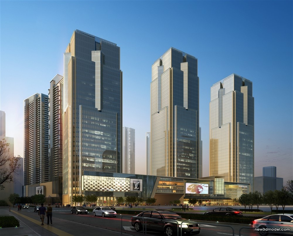 3D Models of Commercial Building – Exterior 3D Scenes – 900 – VRAY - thumbnail 4