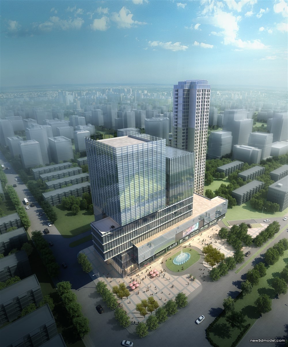 3D Models of Commercial Building – Exterior 3D Scenes – 901 – VRAY - thumbnail 2