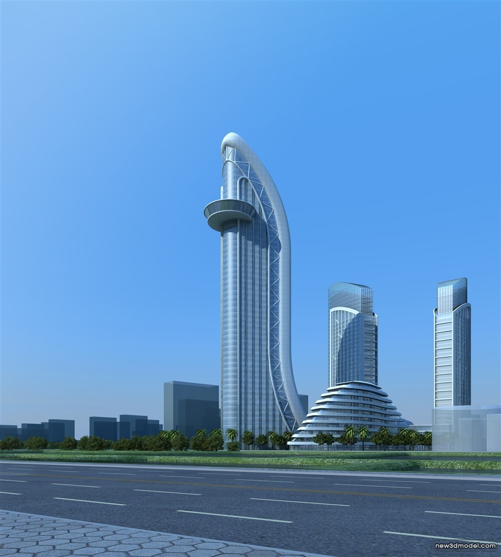 3D Models of Commercial Building – Exterior 3D Scenes – 902 – VRAY - thumbnail 3