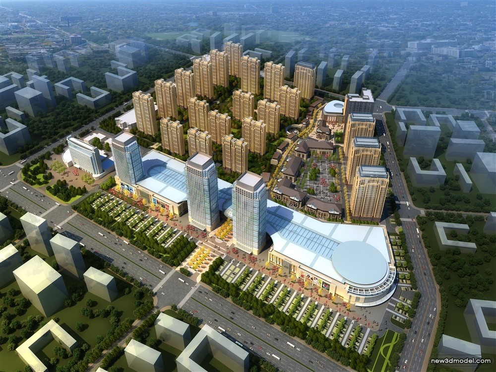 3D Models of Commercial Building – Exterior 3D Scenes – 904 – VRAY - thumbnail 5
