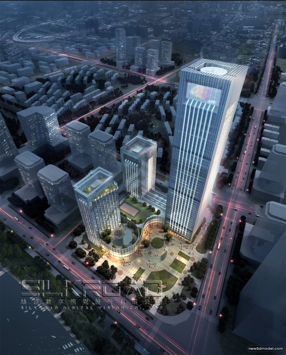 3D Models of Commercial Building – Exterior 3D Scenes – 908 – VRAY - thumbnail 2