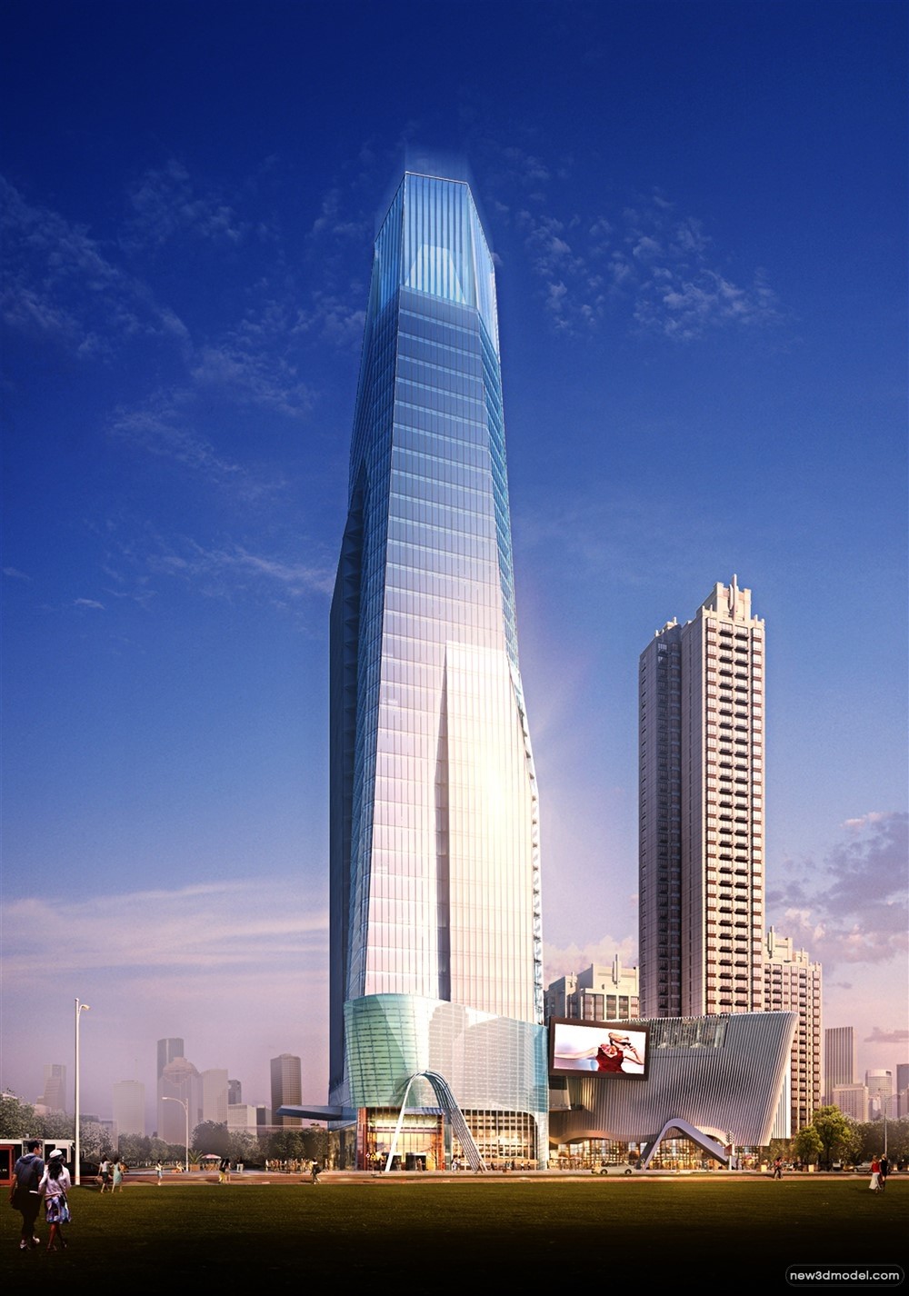 3D Models of Commercial Building – Exterior 3D Scenes – 909 – VRAY - thumbnail 2