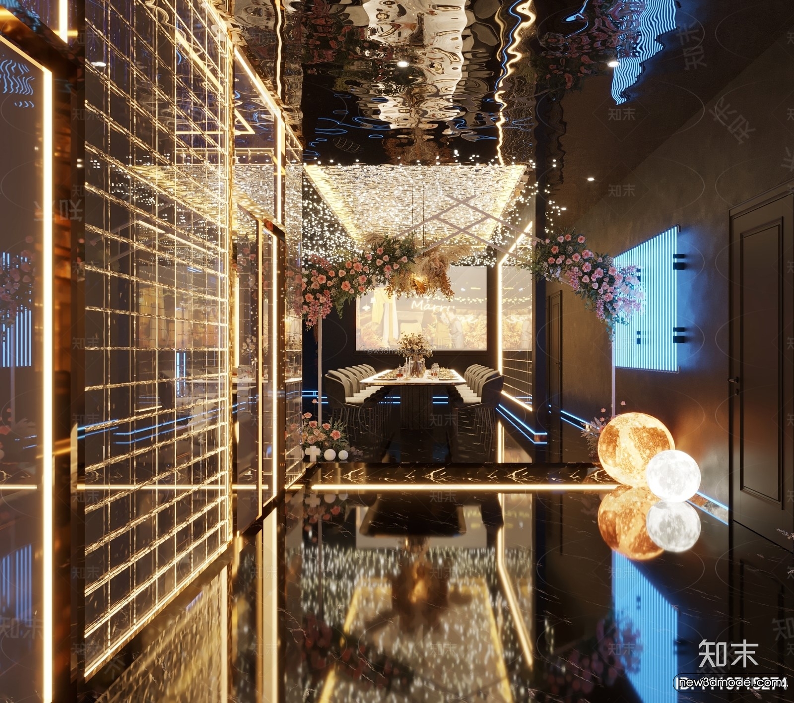 Southeast Asia Restaurant 3D Scenes – 3D Blocks – 042 – CORONA - thumbnail 3