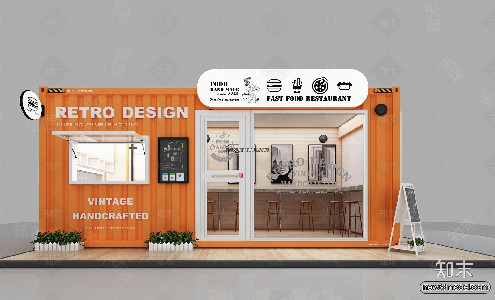 3D Model of Container Coffee – 3D Scene – 052 – VRAY - thumbnail 2