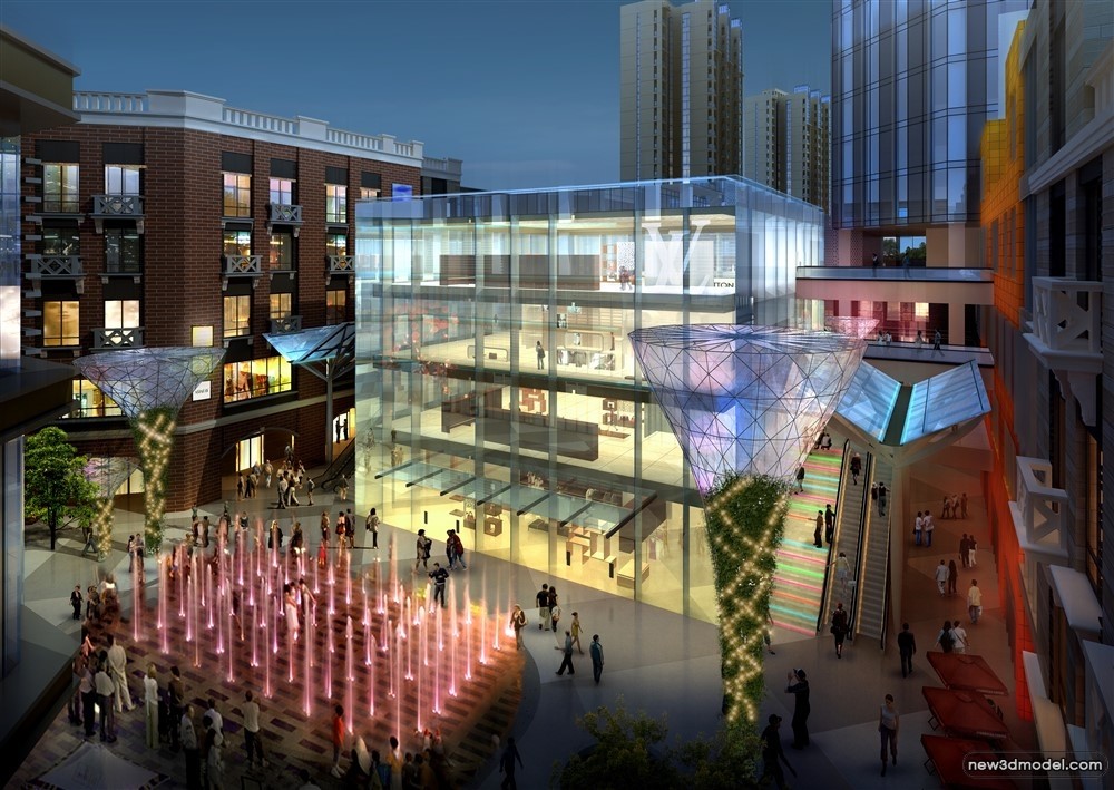 3D Models of Commercial Building – Exterior 3D Scenes – 486 – VRAY - thumbnail 2