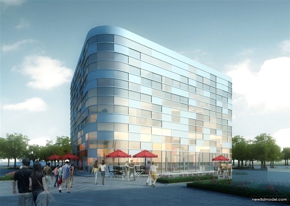 3D Models of Commercial Building – Exterior 3D Scenes – 914 – VRAY - thumbnail 5