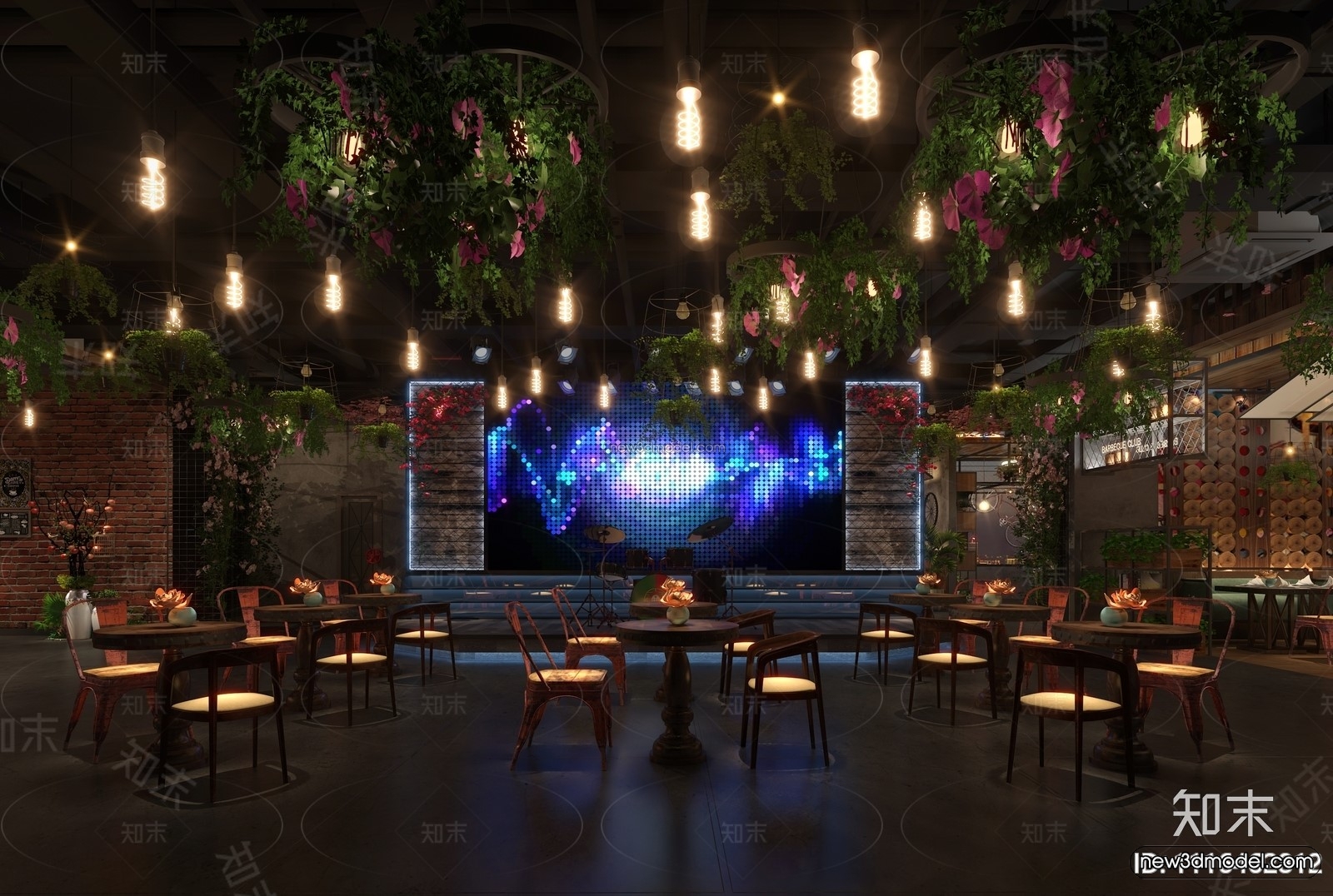 Southeast Asia Restaurant 3D Scenes – 3D Blocks – 056 – VRAY - thumbnail 4