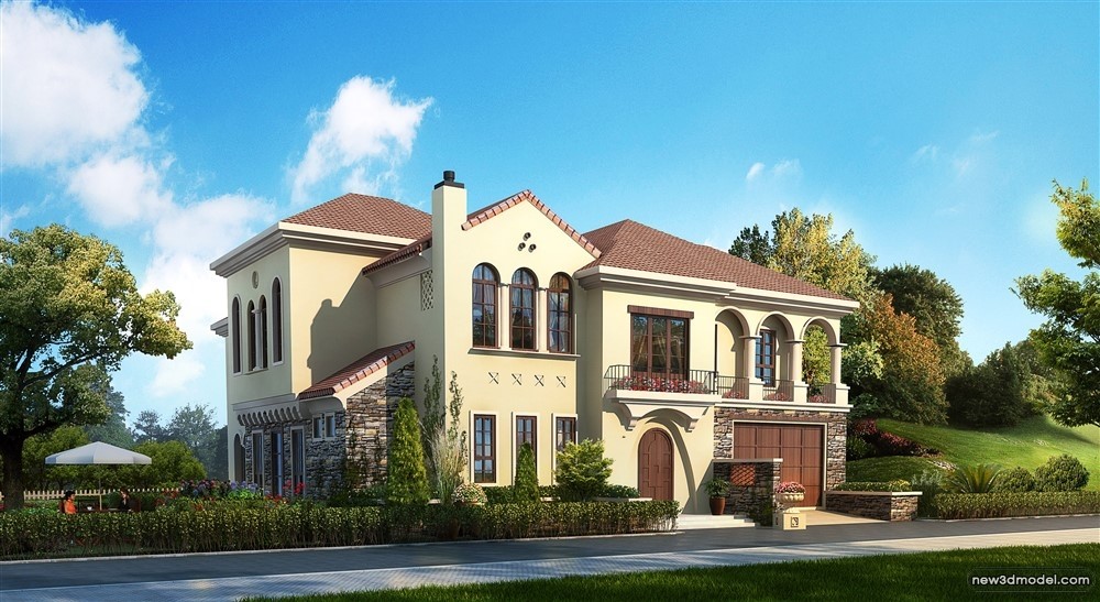 3D Models of Commercial Building – Exterior 3D Scenes – 642 – VRAY - thumbnail 3