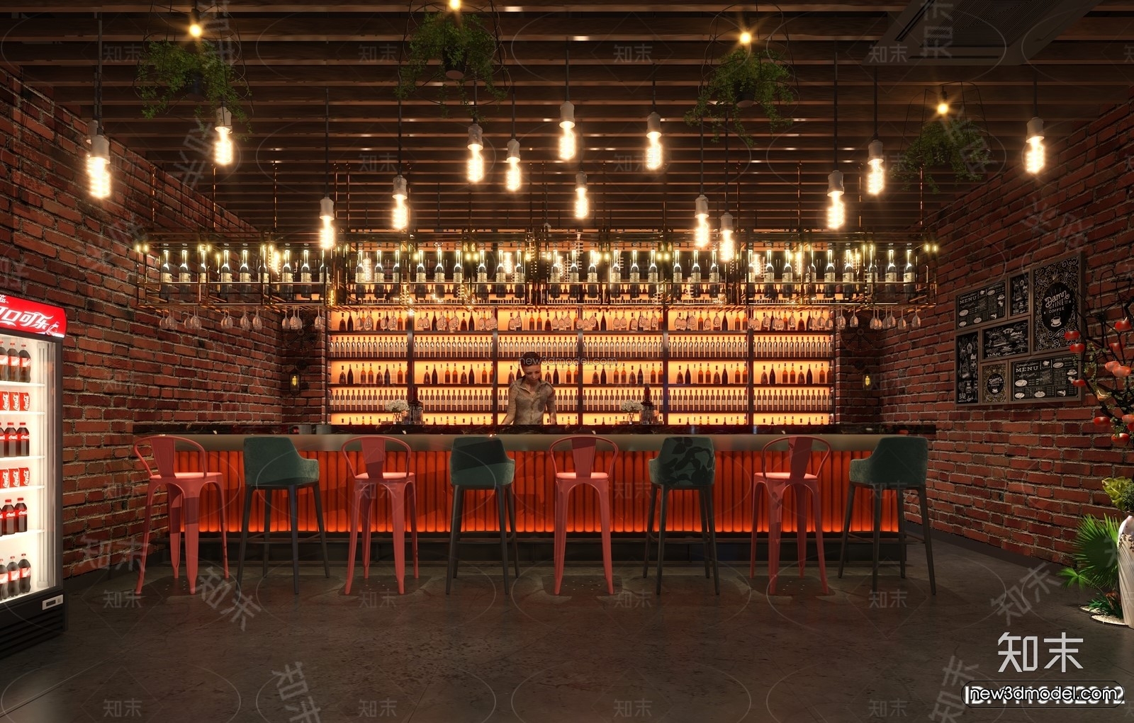Southeast Asia Restaurant 3D Scenes – 3D Blocks – 056 – VRAY - thumbnail 3