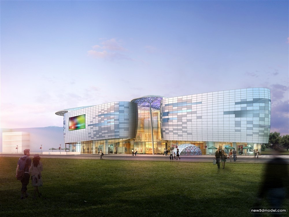 3D Models of Commercial Building – Exterior 3D Scenes – 644 – VRAY - thumbnail 4