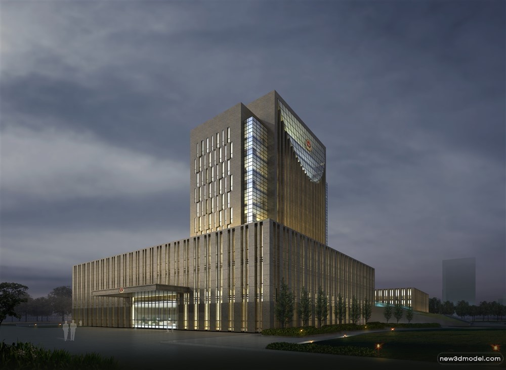 3D Models of Commercial Building – Exterior 3D Scenes – 918 – VRAY - thumbnail 2