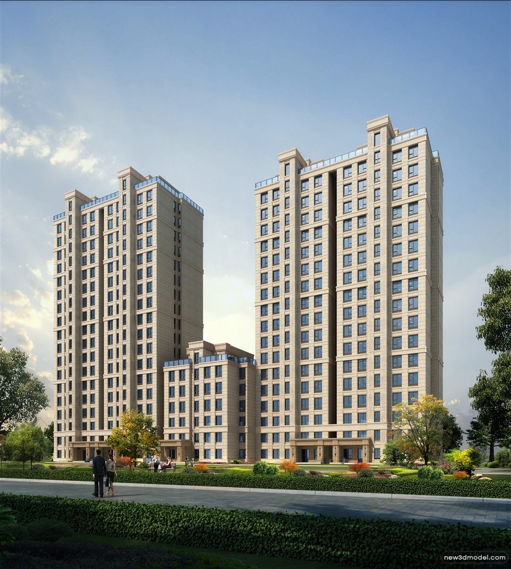3D Models of Commercial Building – Exterior 3D Scenes – 648 – VRAY - thumbnail 4