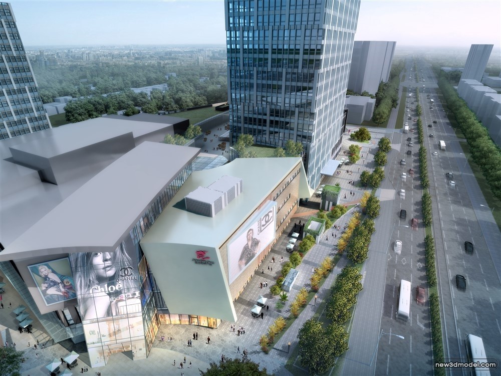 3D Models of Commercial Building – Exterior 3D Scenes – 921 – VRAY - thumbnail 4