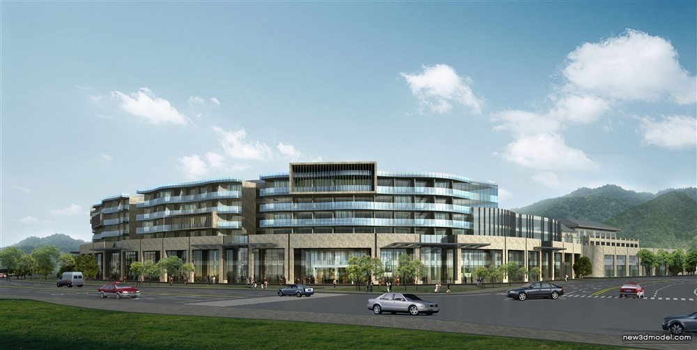 3D Models of Commercial Building – Exterior 3D Scenes – 922 – VRAY - thumbnail 3