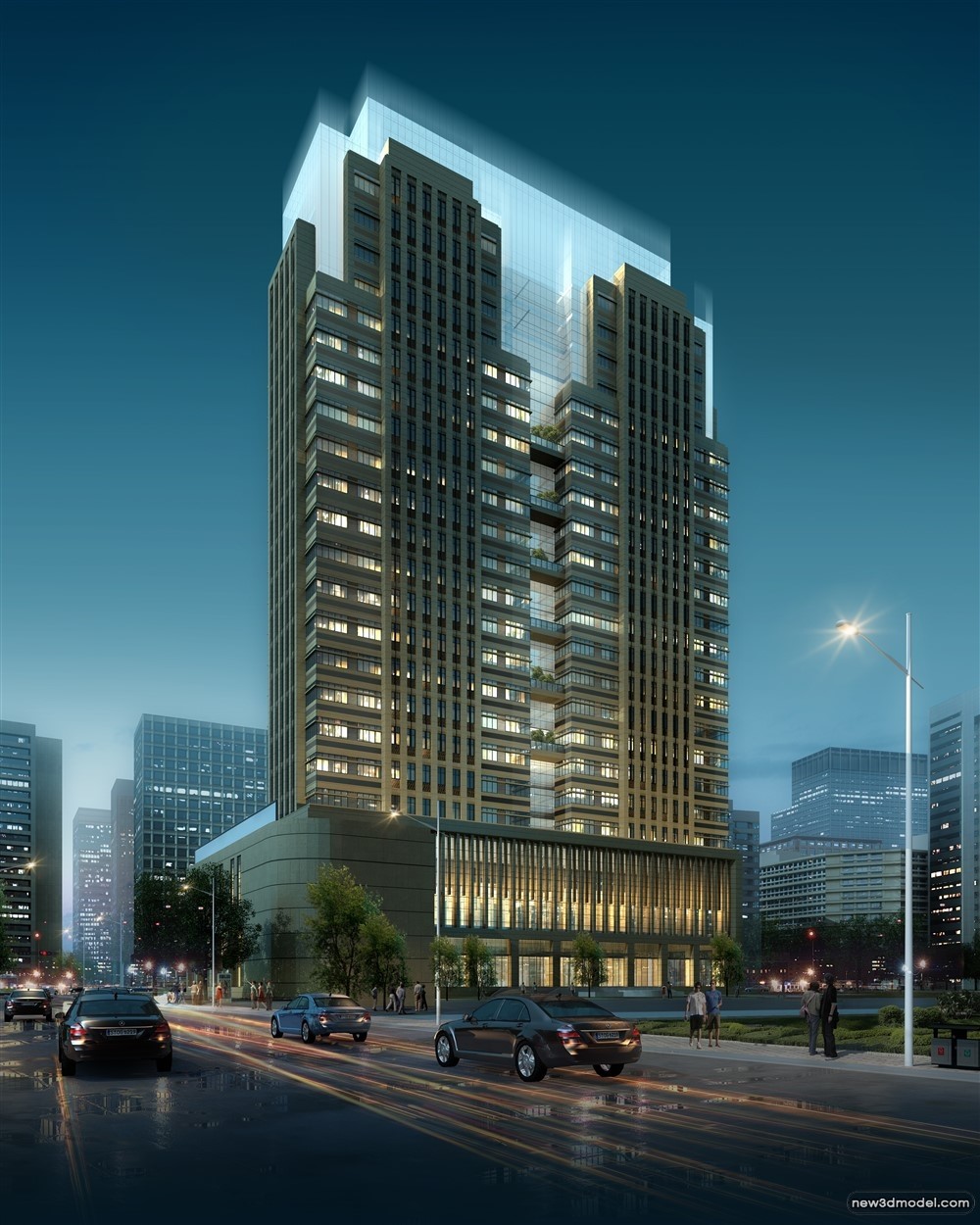 3D Models of Commercial Building – Exterior 3D Scenes – 923 – VRAY - thumbnail 2