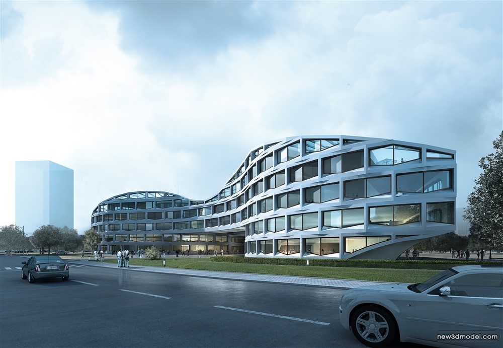 3D Models of Commercial Building – Exterior 3D Scenes – 931 – VRAY - thumbnail 4