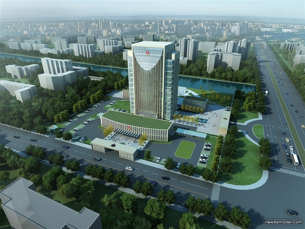 3D Models of Commercial Building – Exterior 3D Scenes – 935 – VRAY - thumbnail 5