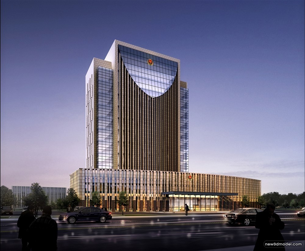 3D Models of Commercial Building – Exterior 3D Scenes – 935 – VRAY - thumbnail 2