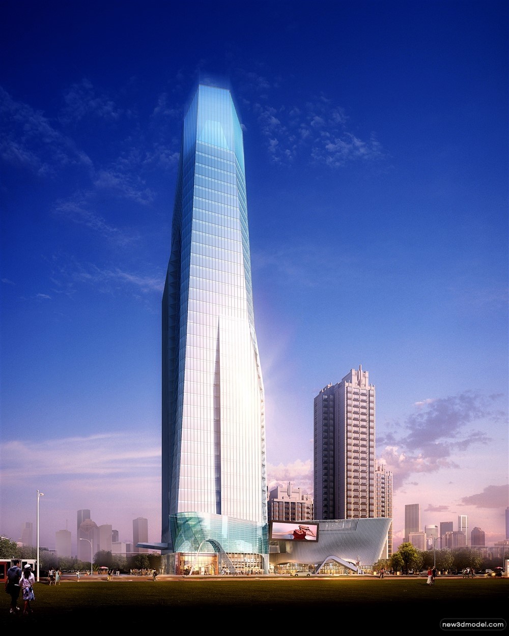 3D Models of Commercial Building – Exterior 3D Scenes – 936 – VRAY - thumbnail 3