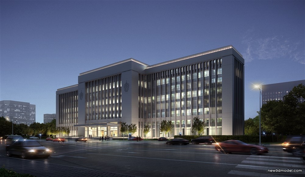 3D Models of Commercial Building – Exterior 3D Scenes – 938 – VRAY - thumbnail 2