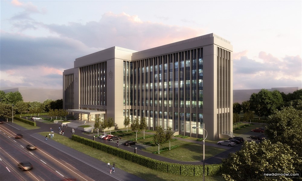 3D Models of Commercial Building – Exterior 3D Scenes – 938 – VRAY - thumbnail 4