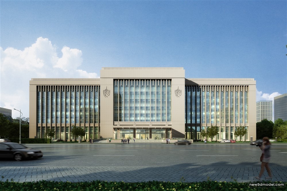 3D Models of Commercial Building – Exterior 3D Scenes – 938 – VRAY - thumbnail 3