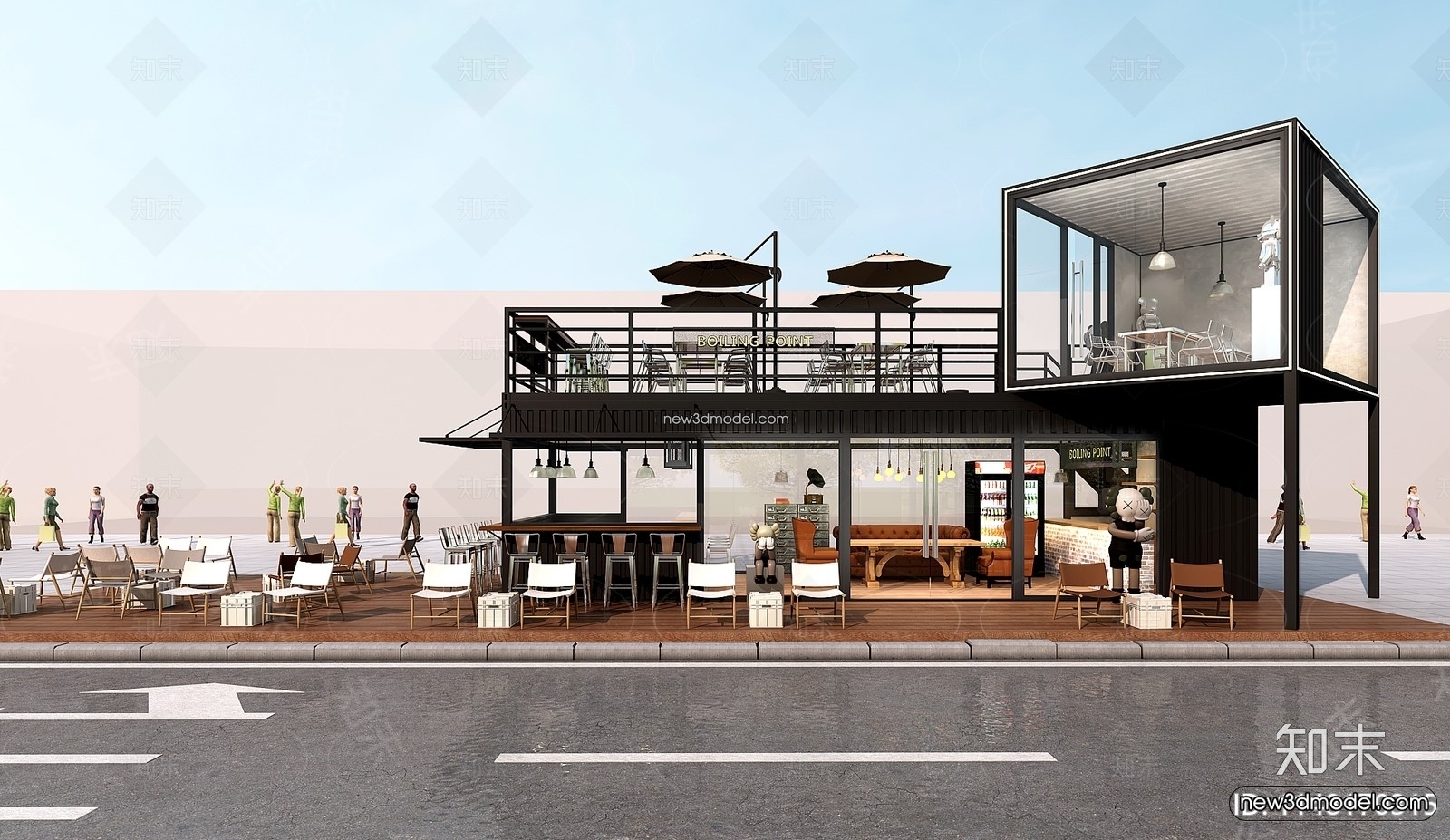 3D Model of Container Coffee – 3D Scene – 025 – VRAY - thumbnail 2