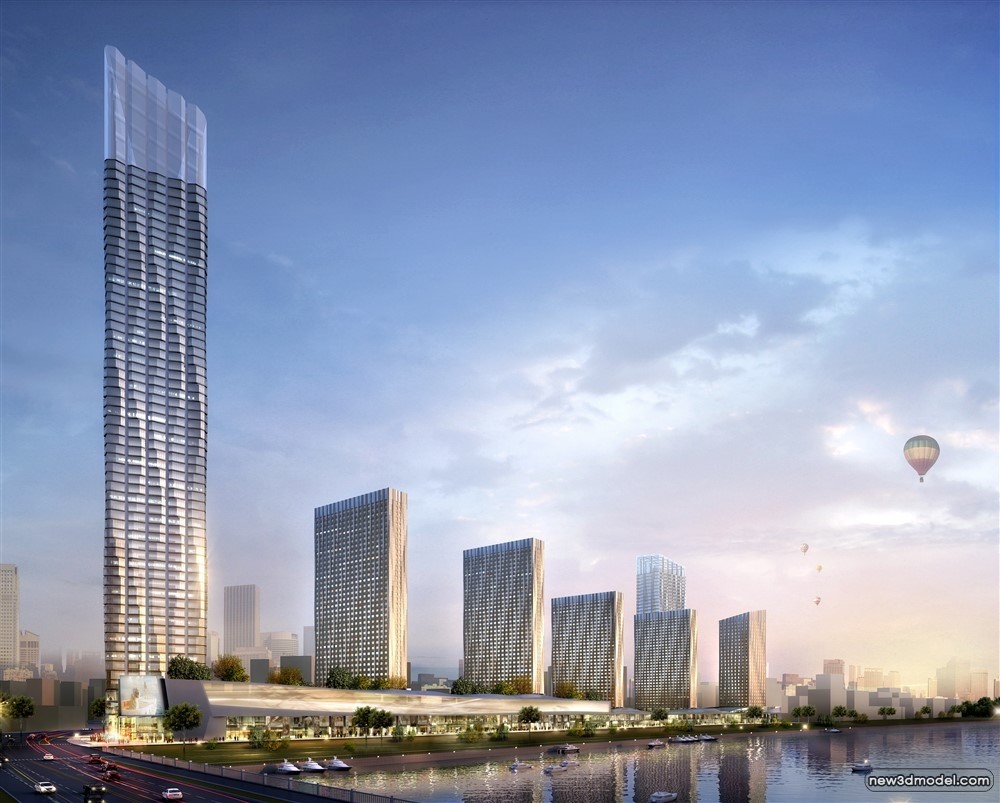 3D Models of Commercial Building – Exterior 3D Scenes – 649 – VRAY - thumbnail 4