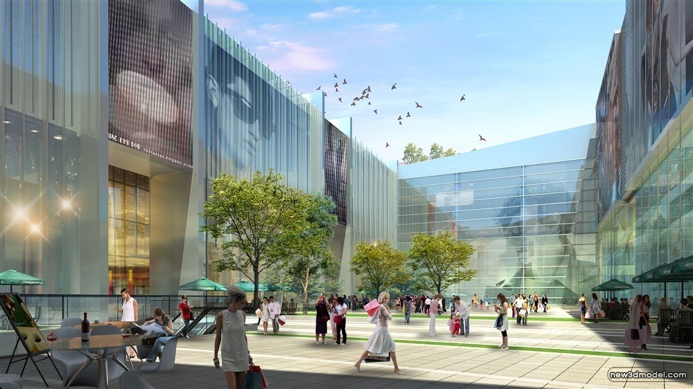 3D Models of Commercial Building – Exterior 3D Scenes – 649 – VRAY - thumbnail 3