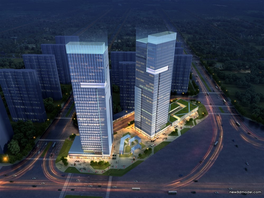 3D Models of Commercial Building – Exterior 3D Scenes – 948 – VRAY - thumbnail 2
