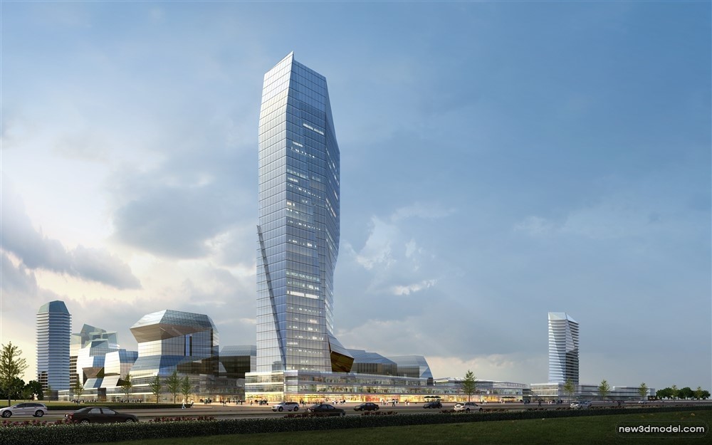 3D Models of Commercial Building – Exterior 3D Scenes – 651 – VRAY - thumbnail 2