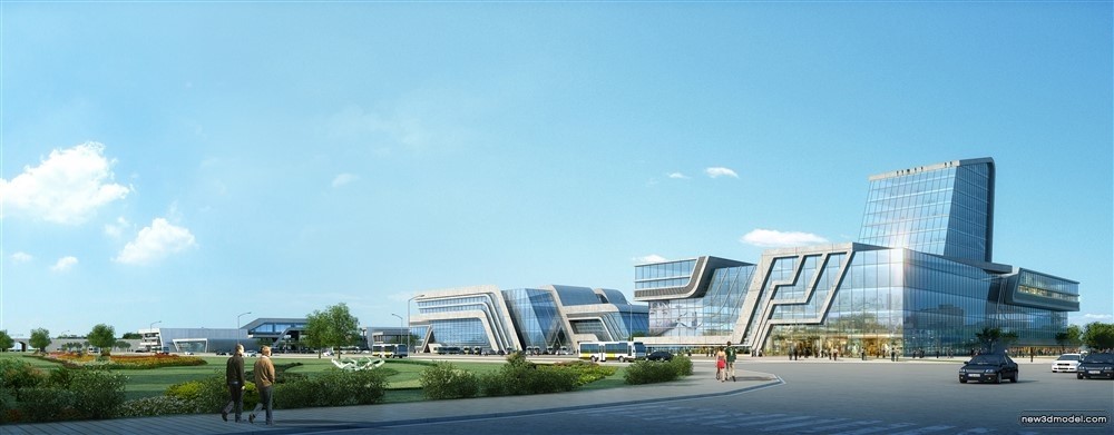 3D Models of Commercial Building – Exterior 3D Scenes – 507 – VRAY - thumbnail 5