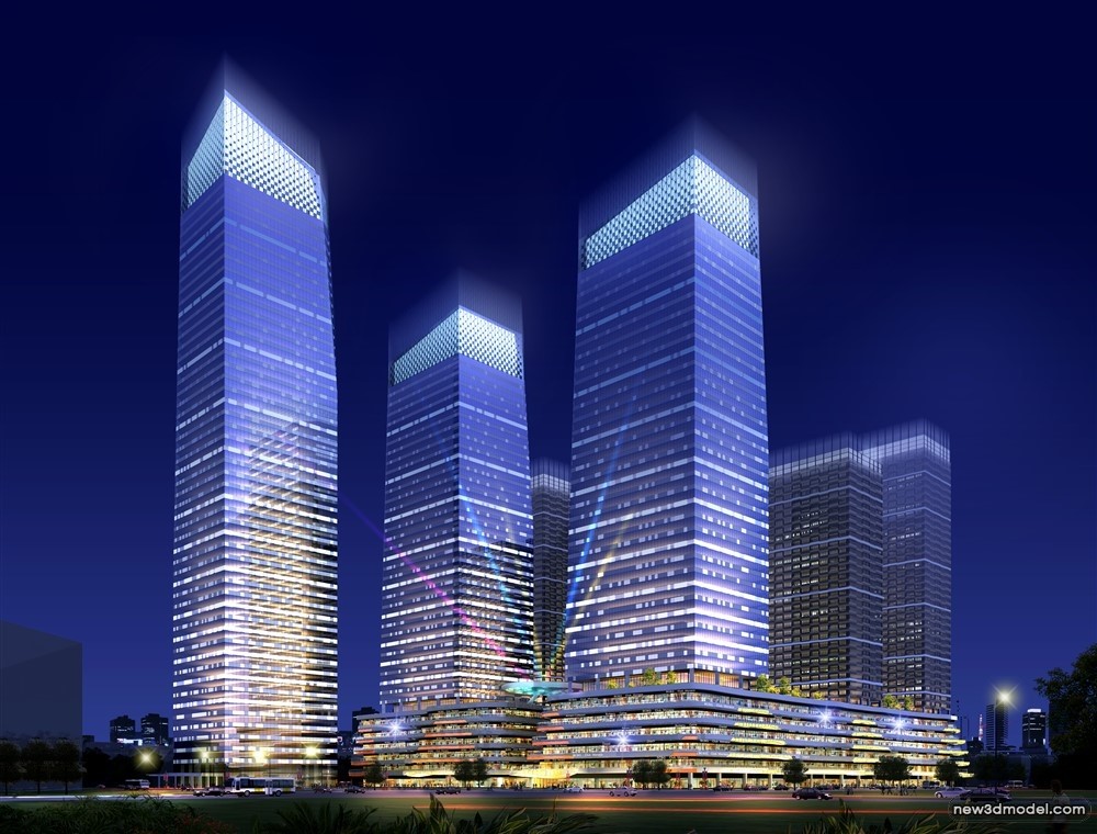 3D Models of Commercial Building – Exterior 3D Scenes – 655 – VRAY - thumbnail 4