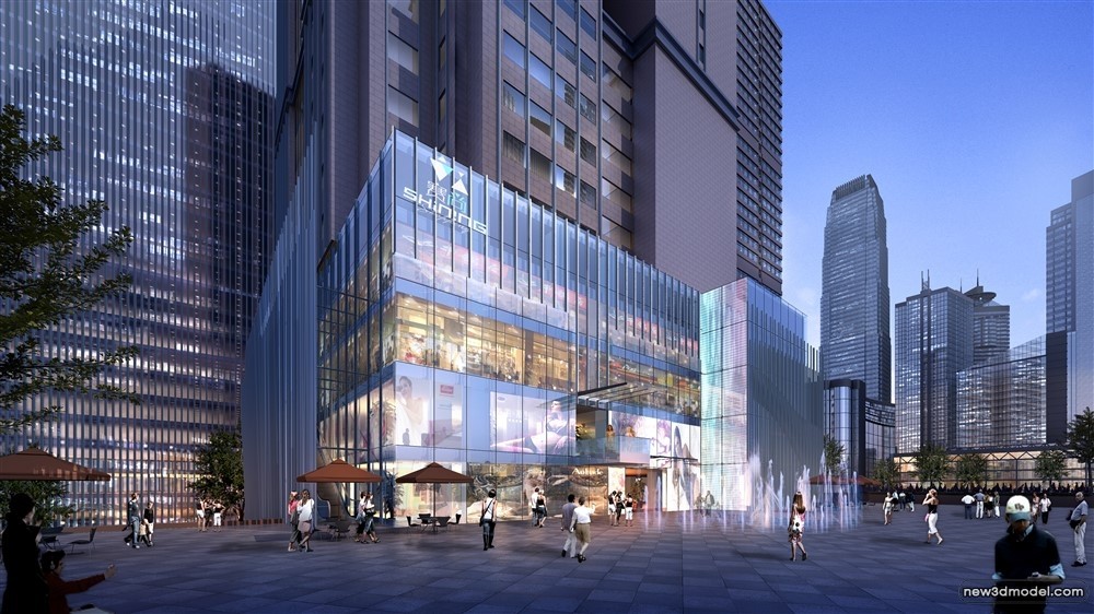 3D Models of Commercial Building – Exterior 3D Scenes – 656 – VRAY - thumbnail 4