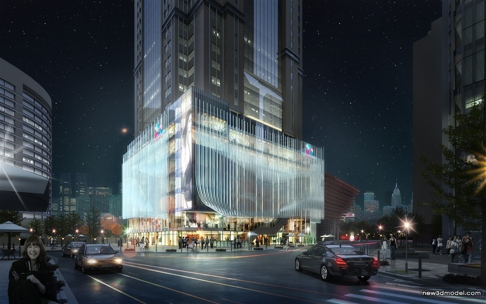 3D Models of Commercial Building – Exterior 3D Scenes – 656 – VRAY - thumbnail 5