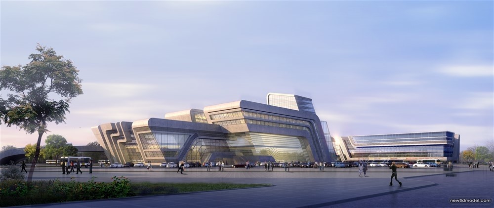 3D Models of Commercial Building – Exterior 3D Scenes – 507 – VRAY - thumbnail 4