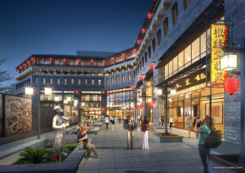 3D Models of Commercial Building – Exterior 3D Scenes – 658 – VRAY - thumbnail 5