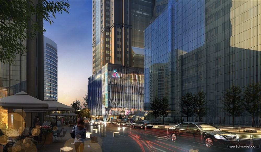 3D Models of Commercial Building – Exterior 3D Scenes – 656 – VRAY - thumbnail 2